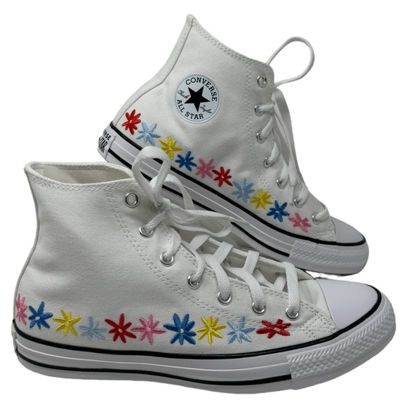 Converse Shoes - Converse Chuck Taylor High Top Sneakers Skate White Canvas Women's Kids A06311F